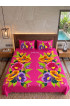 Hand Painted Rayon Bedsheet Set King Size Hand Painted Rayon Bedsheet Set King Size